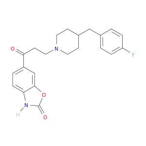 2(3H)-Benzoxazolone, 6-(3-(4-((4-fluorophenyl)methyl)-1-piperidinyl)-1-oxopropyl)-