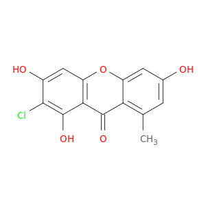 9H-Xanthen-9-one, 2-chloro-1,3,6-trihydroxy-8-methyl-