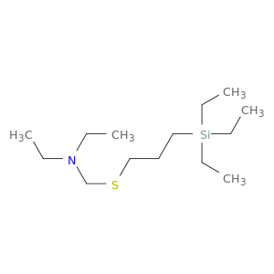 Ethanamine, N-ethyl-N-[[[3-(triethylsilyl)propyl]thio]methyl]-