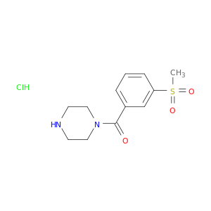 1-(3-methanesulfonylbenzoyl)piperazine hydrochloride