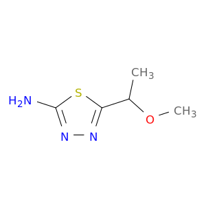 [5-(1-甲氧基乙基)-1,3,4-噻二唑-2-基]胺