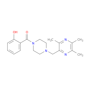 Piperazine, 1-(2-hydroxybenzoyl)-4-[(trimethylpyrazinyl)methyl]-