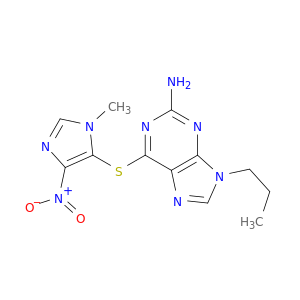 6-[(1-methyl-4-nitro-1h-imidazol-5-yl)sulfanyl]-9-propyl-9h-purin-2-amine