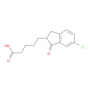 1H-Indene-2-pentanoic acid, 6-chloro-2,3-dihydro-1-oxo-