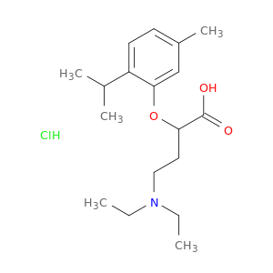 2-(diethylamino)ethyl[5-methyl-2-(propan-2-yl)phenoxy]acetate hydrochloride(1:1)