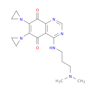 6,7-双(1-氮丙烯酯)-4-[[3-(二甲基氨基)丙基]氨基]-5,8-喹唑啉二酮