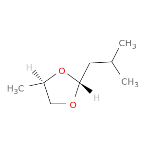 1,3-Dioxolane, 4-methyl-2-(2-methylpropyl)-, (2R,4R)-