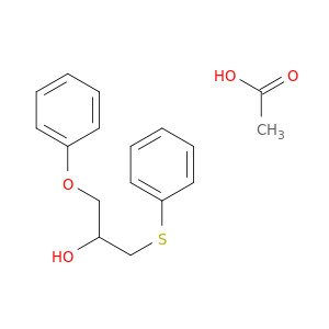 2-Propanol, 1-phenoxy-3-(phenylthio)-, acetate