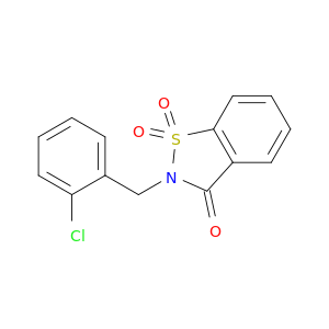 1,2-Benzisothiazol-3(2H)-one,2-[(2-chlorophenyl)methyl]-, 1,1-dioxide