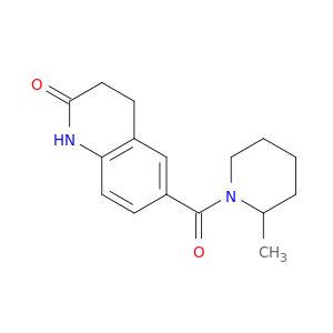 Piperidine, 2-methyl-1-[(1,2,3,4-tetrahydro-2-oxo-6-quinolinyl)carbonyl]-