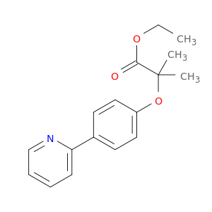 Propanoic acid, 2-methyl-2-[4-(2-pyridinyl)phenoxy]-, ethyl ester