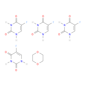 2,4(1H,3H)-Pyrimidinedione, 5-fluoro-, compd. with 1,4-dioxane (4:1)
