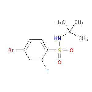 4-溴-N-(叔-丁基)-2-氟苯磺酰胺