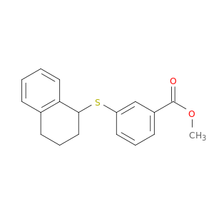 Benzoic acid, 3-[(1,2,3,4-tetrahydro-1-naphthalenyl)thio]-, methyl ester