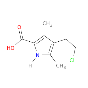 1H-Pyrrole-2-carboxylic acid, 4-(2-chloroethyl)-3,5-dimethyl-