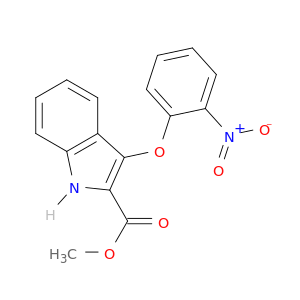 1H-Indole-2-carboxylic acid, 3-(2-nitrophenoxy)-, methyl ester