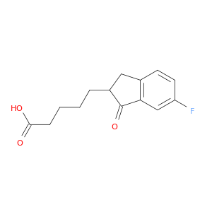 1H-Indene-2-pentanoic acid, 6-fluoro-2,3-dihydro-1-oxo-