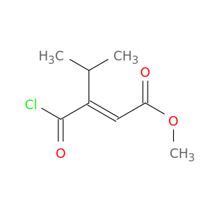 2-Pentenoic acid, 3-(chlorocarbonyl)-4-methyl-, methyl ester, (E)-