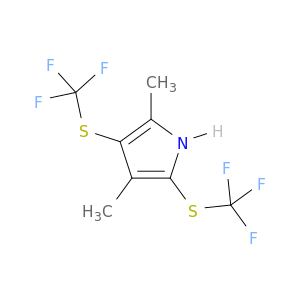1H-Pyrrole, 2,4-dimethyl-3,5-bis[(trifluoromethyl)thio]-