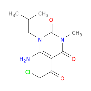 6-Amino-5-(2-chloroacetyl)-3-methyl-1-(2-methylpropyl)-1,2,3,4-tetrahydropyrimidine-2,4-dione