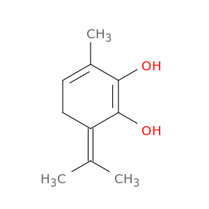1,3-Cyclohexadiene-1,2-diol, 3-methyl-6-(1-methylethylidene)-