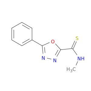 1,3,4-Oxadiazole-2-carbothioamide, N-methyl-5-phenyl-