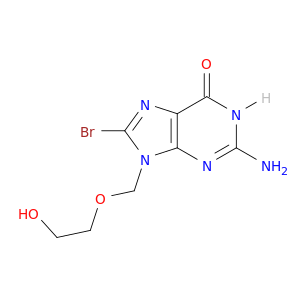 9-((2-HYDROXYETHOXY)METHYL)-8-BROMOGUANINE