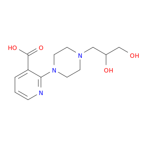 3-Pyridinecarboxylic acid, 2-[4-(2,3-dihydroxypropyl)-1-piperazinyl]-