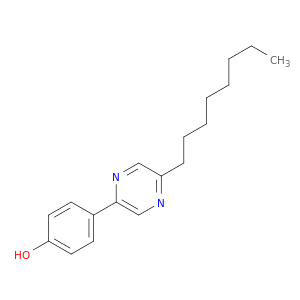 Phenol, 4-(5-octylpyrazinyl)-