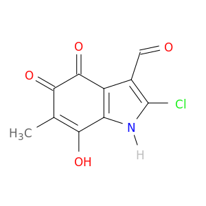 1H-Indole-3-carboxaldehyde,2-chloro-4,7-dihydro-5-hydroxy-6-methyl-4,7-dioxo-