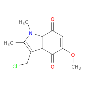 1H-Indole-4,7-dione, 3-(chloromethyl)-5-methoxy-1,2-dimethyl-