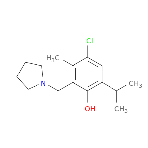 Phenol,4-chloro-3-methyl-6-(1-methylethyl)-2-(1-pyrrolidinylmethyl)-