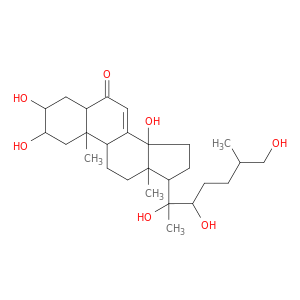 2,3,14-trihydroxy-10,13-dimethyl-17-(2,3,7-trihydroxy-6-methyl-heptan-2-yl)-2,3,4,5,9,11,12,15,16,17-decahydro-1H-cyclopenta[a]phenanthren-6-one