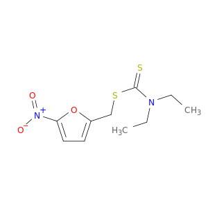 Carbamodithioic acid, diethyl-, (5-nitro-2-furanyl)methyl ester
