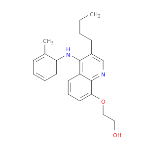 Ethanol, 2-[[3-butyl-4-[(2-methylphenyl)amino]-8-quinolinyl]oxy]-
