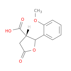 3-Furancarboxylic acid,tetrahydro-2-(2-methoxyphenyl)-5-oxo-, (2R,3R)-rel-