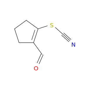 Thiocyanic acid, 2-formyl-1-cyclopenten-1-yl ester