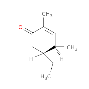 2-Cyclohexen-1-one, 5-ethyl-2,4-dimethyl-, trans-