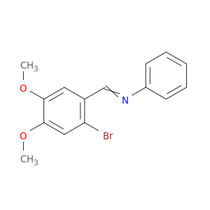 Benzenamine, N-[(2-bromo-4,5-dimethoxyphenyl)methylene]-