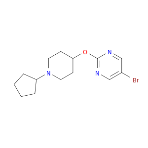 Pyrimidine, 5-bromo-2-[(1-cyclopentyl-4-piperidinyl)oxy]-