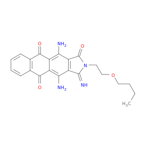 4,11-二氨基-2-(2-丁氧基乙基)-2,3-二氢-3-亚氨基-1H-萘[2,3-F]异吲哚-1,5,10-三季