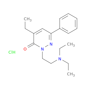 2-[2-(diethylamino)ethyl]-4-ethyl-6-phenylpyridazin-3(2h)-one hydrochloride(1:1)