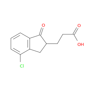 1H-Indene-2-propanoic acid, 4-chloro-2,3-dihydro-1-oxo-