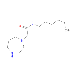 1H-1,4-Diazepine-1-acetamide, N-hexylhexahydro-