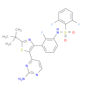 N-[3-[5-(2-氨基-4-嘧啶基)-2-(叔丁基)-4-噻唑基]-2-氟苯基]-2,6-二氟苯磺酰胺