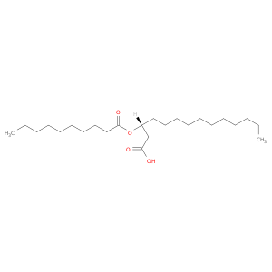 Tetradecanoic acid, 3-[(1-oxodecyl)oxy]-, (3R)-