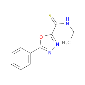 1,3,4-Oxadiazole-2-carbothioamide, N-ethyl-5-phenyl-