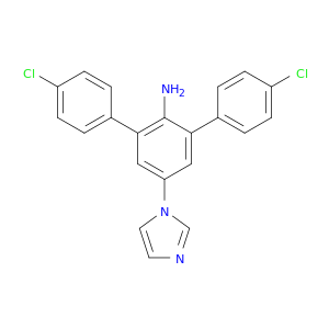 [1,1':3',1''-Terphenyl]-2'-amine, 4,4''-dichloro-5'-(1H-imidazol-1-yl)-