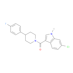 Methanone, (6-chloro-1H-indol-3-yl)[4-(4-fluorophenyl)-1-piperidinyl]-