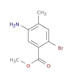 2-溴-4-甲基-5-氨基苯甲酸甲酯